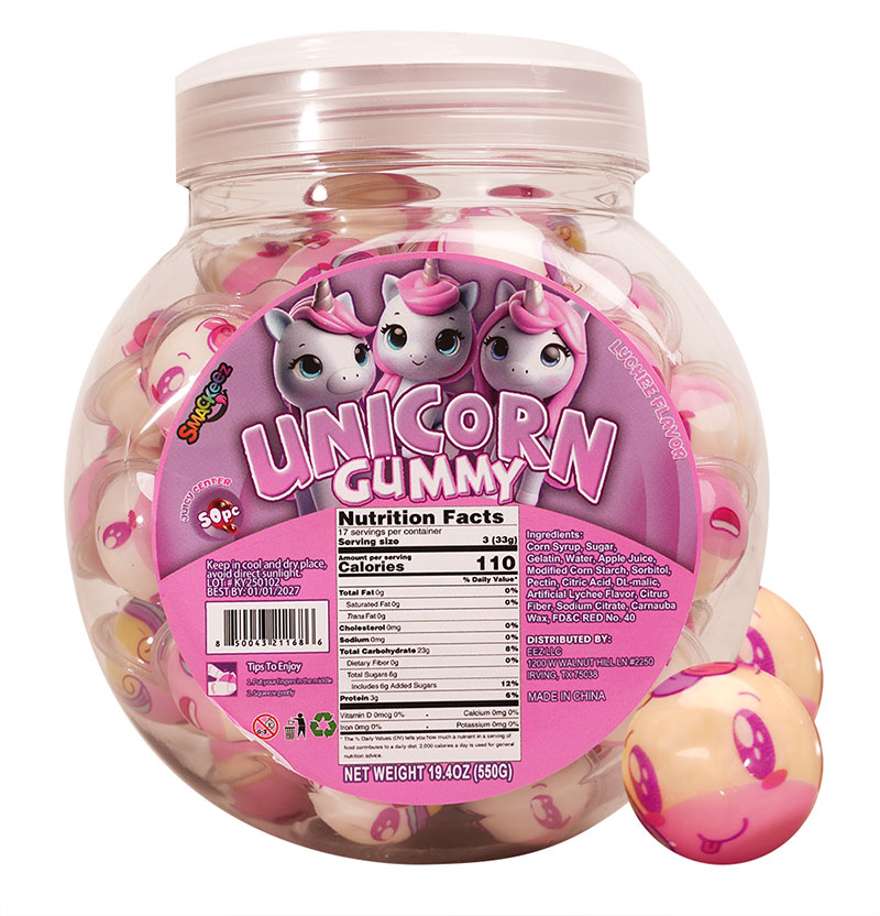 Unicorn Gummy 50pc