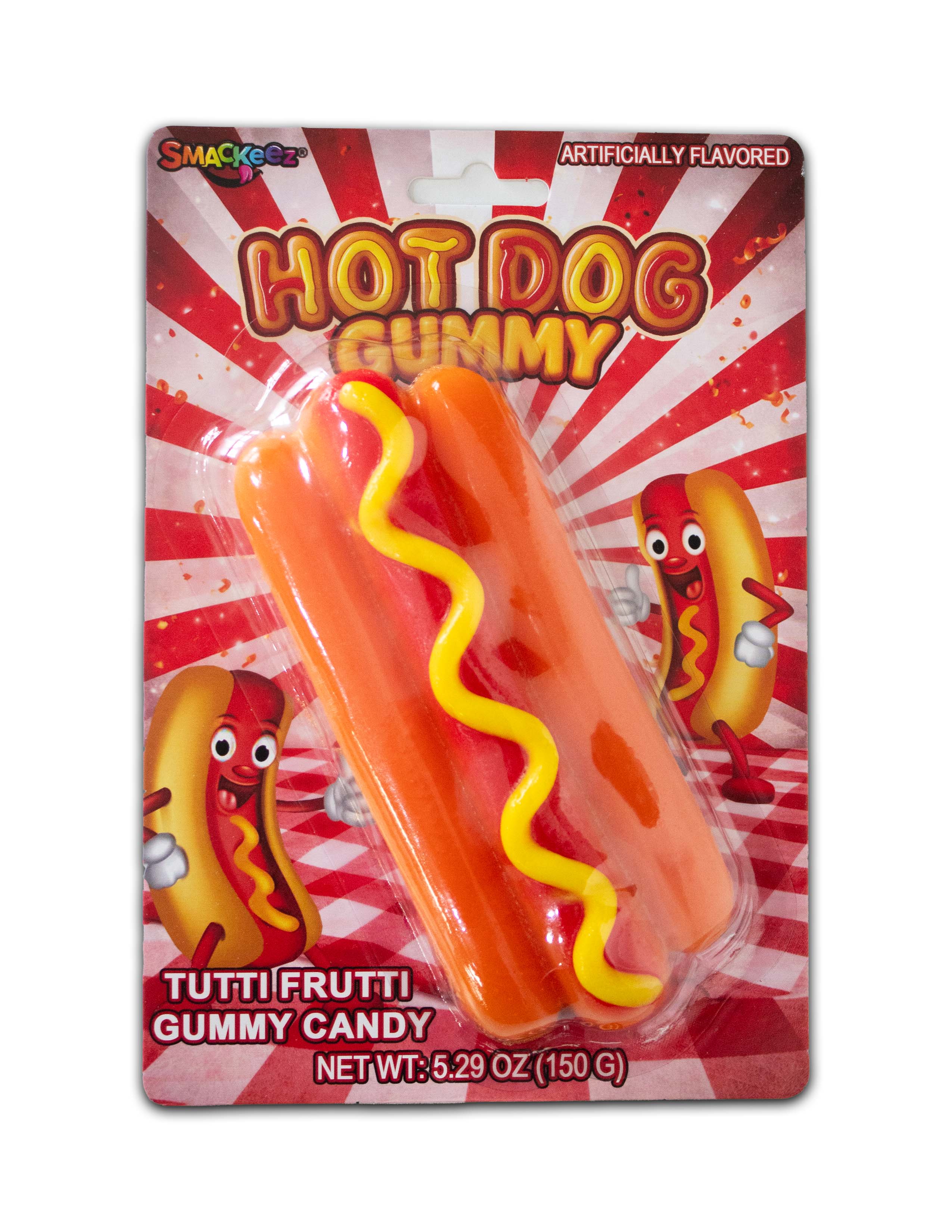 Hot Dog Gummy candy-shaped treat