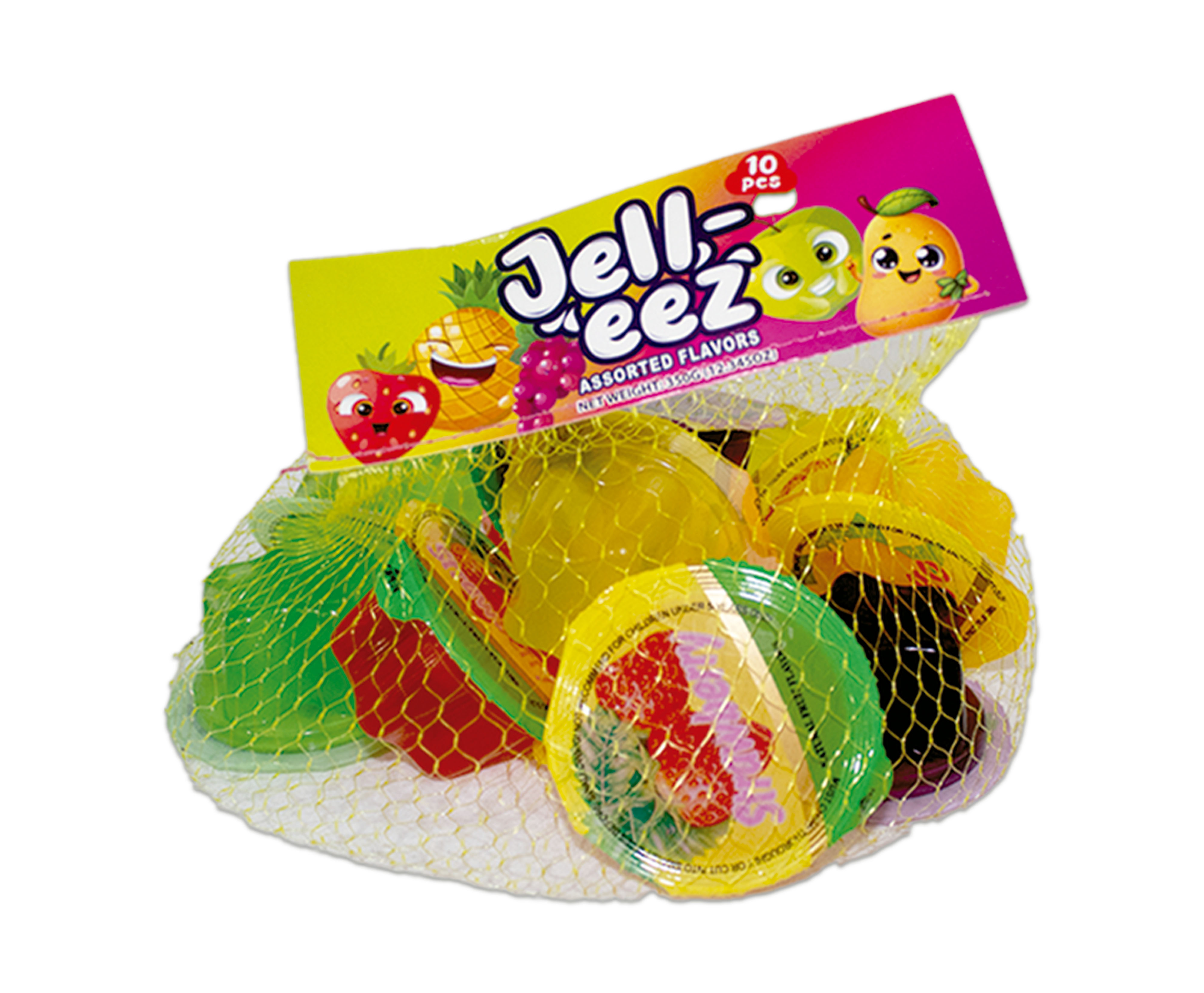 Jell-EEZ Cup Assorted 10pc Smackeez Candy