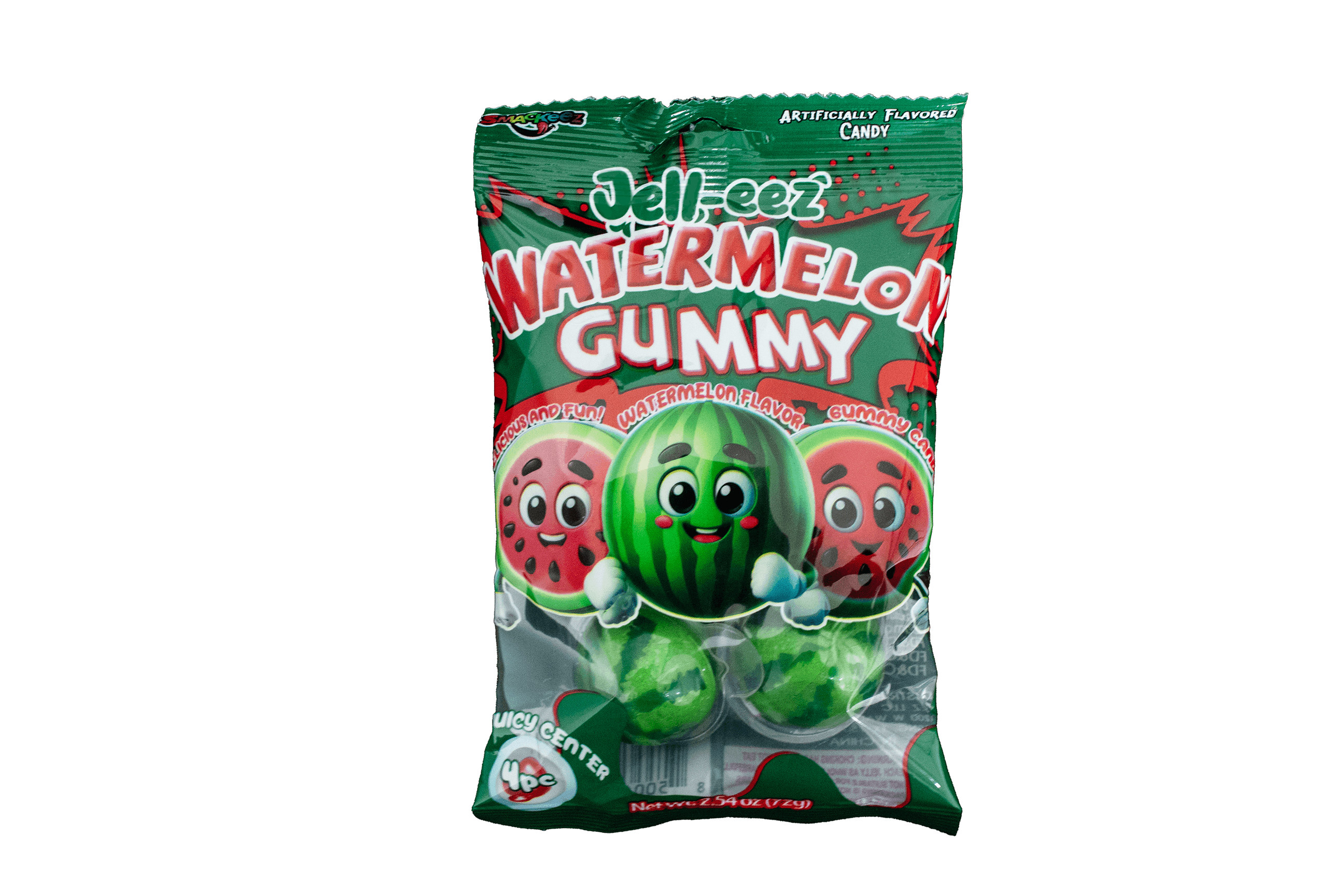 Watermelon Gummy 4pc Smackeez Candy