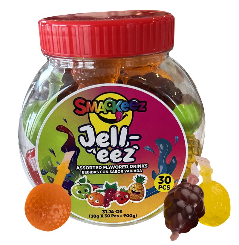 Jell-EEZ Asst 30 pc Jar Smackeez Candy
