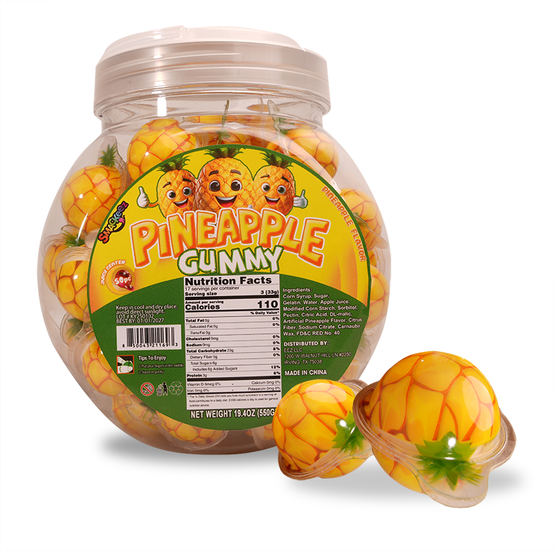 Pineapple Gummy 50pc Smackeez Candy