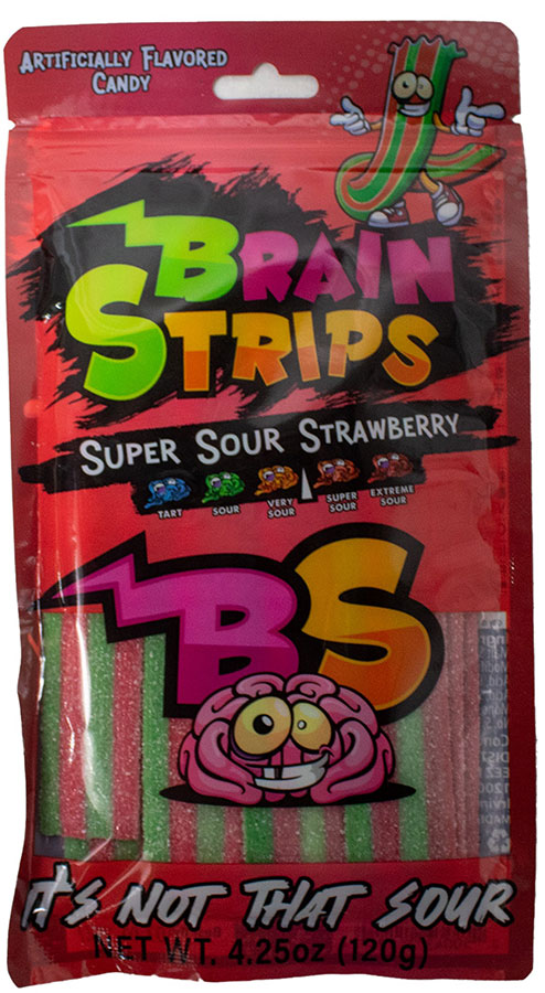 Super Sour Strawberry Smackeez Candy