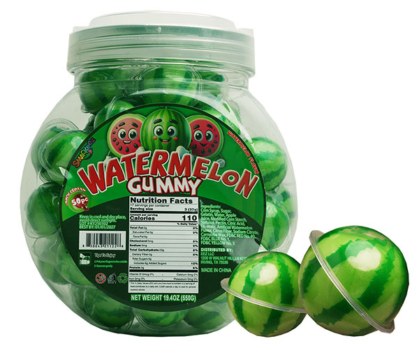 Watermelon Gummy 50pc Smackeez Candy