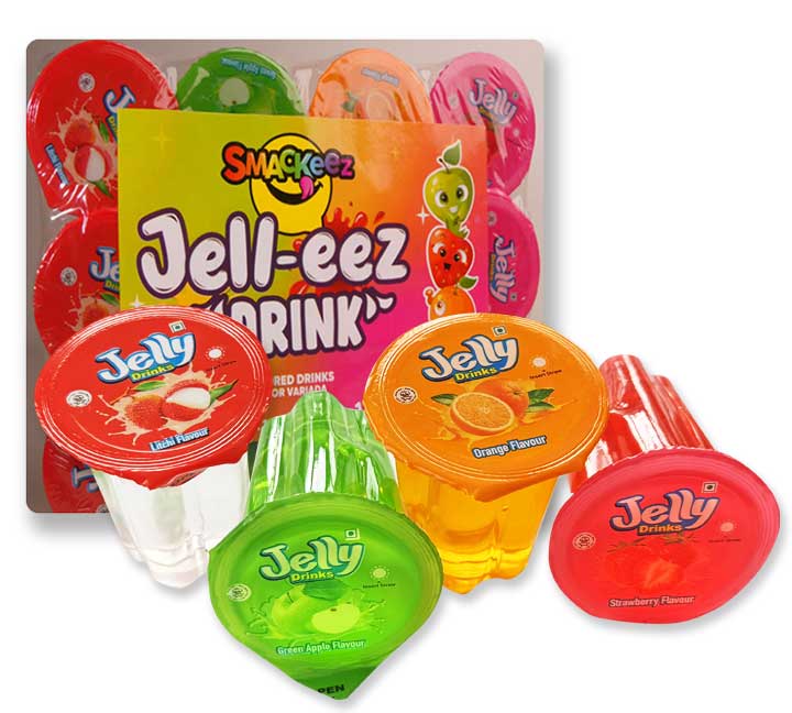 Jell-EEZ 12pc Drink Assorted Flavors Smackeez Candy